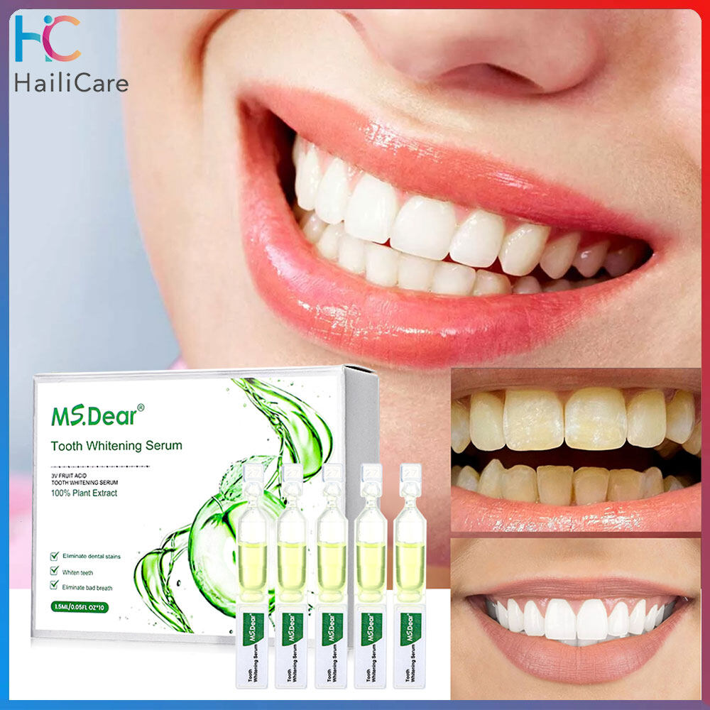 Hailicare Tooth Whitening Essence 10PCS Removes Stains Tooth Deep Cleaning