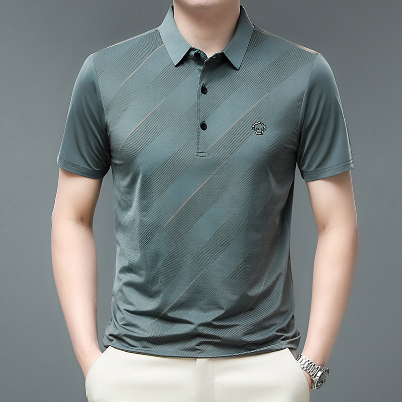 Humok áo thun cộc tay mới mùa hè áo polo nam áo polo mỏng thoáng khí áo ngắn tay cho nam