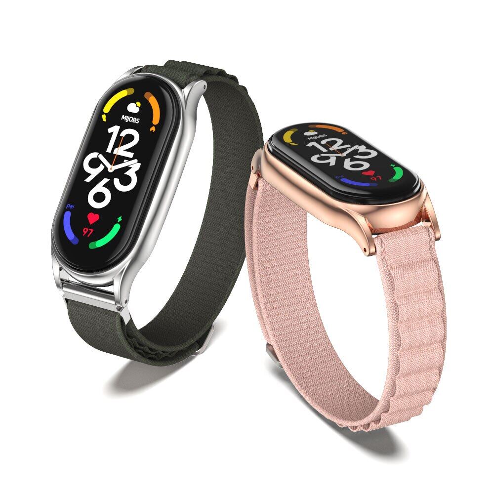 Dây đeo nylon cho xiaomi mi band 7 6 5 4 3 vòng đeo tay dây đeo đồng hồ dây đeo pulsera correa vòng đeo tay miband 7 vòng đeo tay vòng đeo tay mi band 7