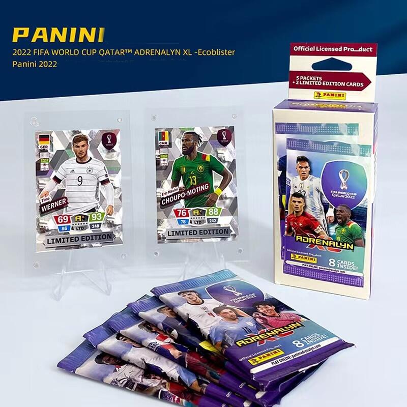 Hộp thẻ ngôi sao bóng đá world cup qatar panini 2022 bộ sưu tập ngôi sao bóng đá ronaldo cầu thủ bóng đá giới hạn bộ thẻ người hâm mộ