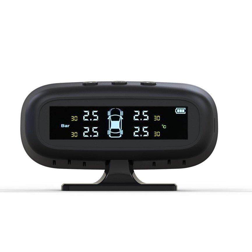 Ubest USB พลังงานแสงอาทิตย์ LCD ดิจิตอลยางเครื่องวัดความดันอากาศเครื่องทดสอบการวัด