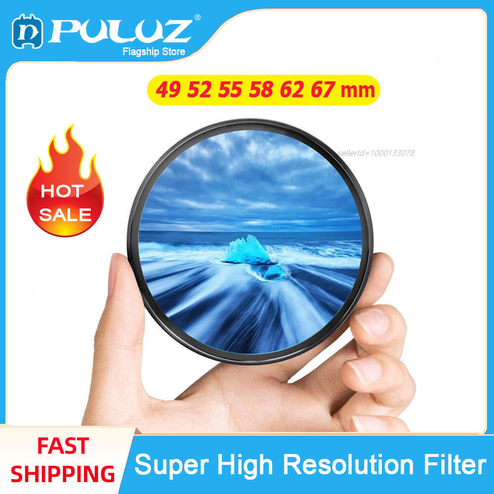 PULUZ Độ Phân Giải Cao 49Mm 52Mm 55Mm 58Mm 62Mm 67Mm 72Mm 77Mm Lọc Máy Ảnh Multi-Tráng UV Cực Tím Mỏng Bộ Lọc Ống Kính Cho Canon Nikon DSLR Ống Kính Máy Ảnh Phụ Kiện