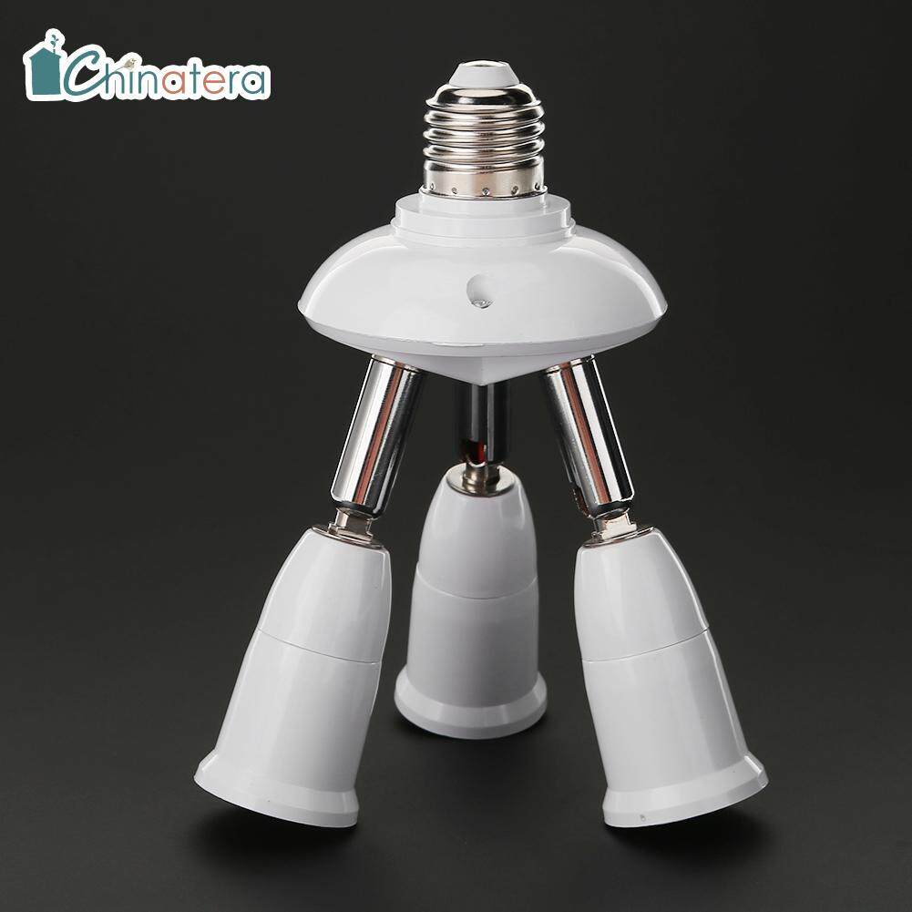Chinatera Adjustable E27 Splitter 3 4 5 Heads Lamp Base LED Light Bulb