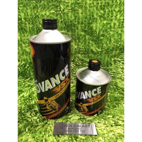 Nhớt shell advance 2t cho dòng xe 2 thì 0,5l/ 1l