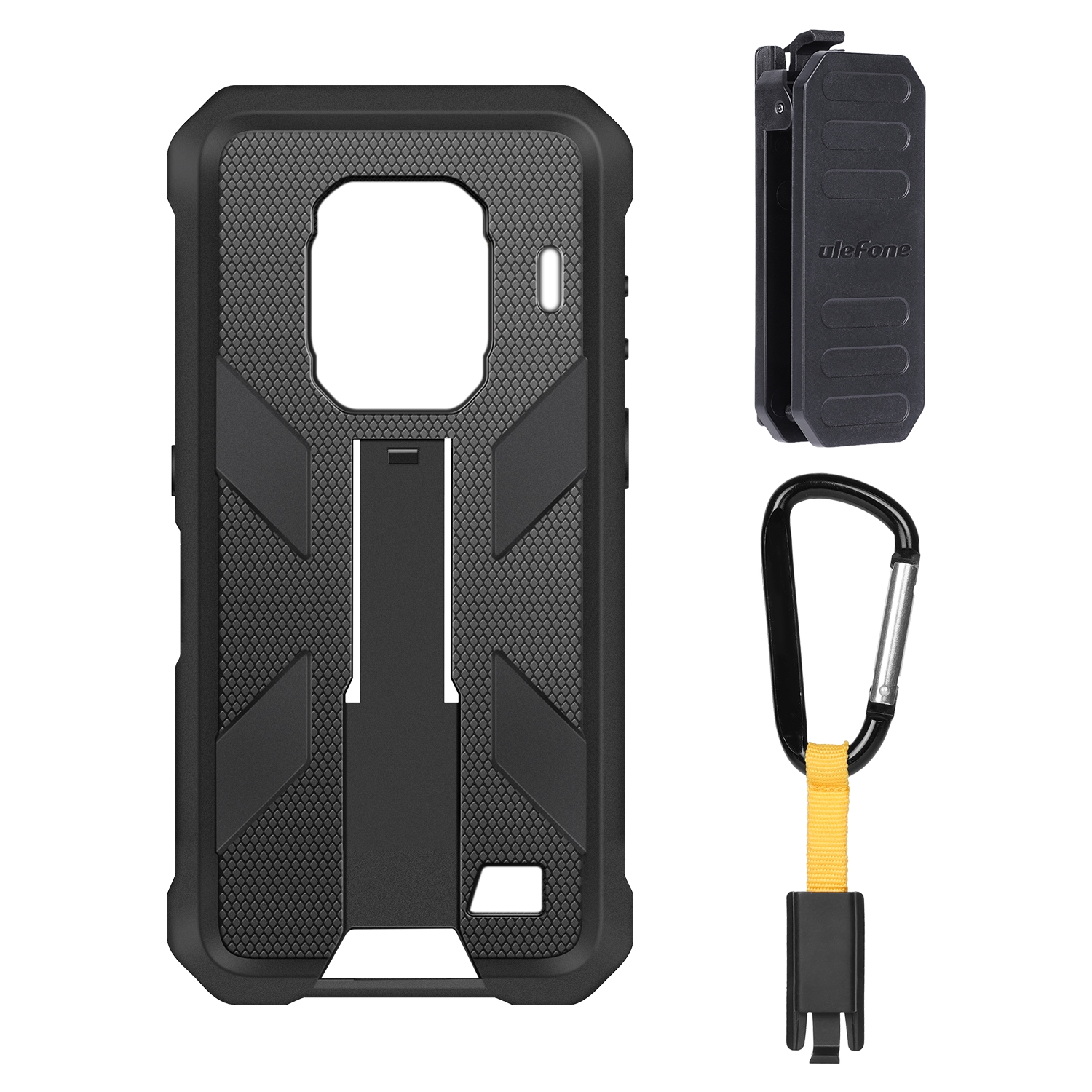 Ốp bảo vệ đa năng tpu + pc cho ulefone armor 9 có kẹp lưng & móc đa năng
