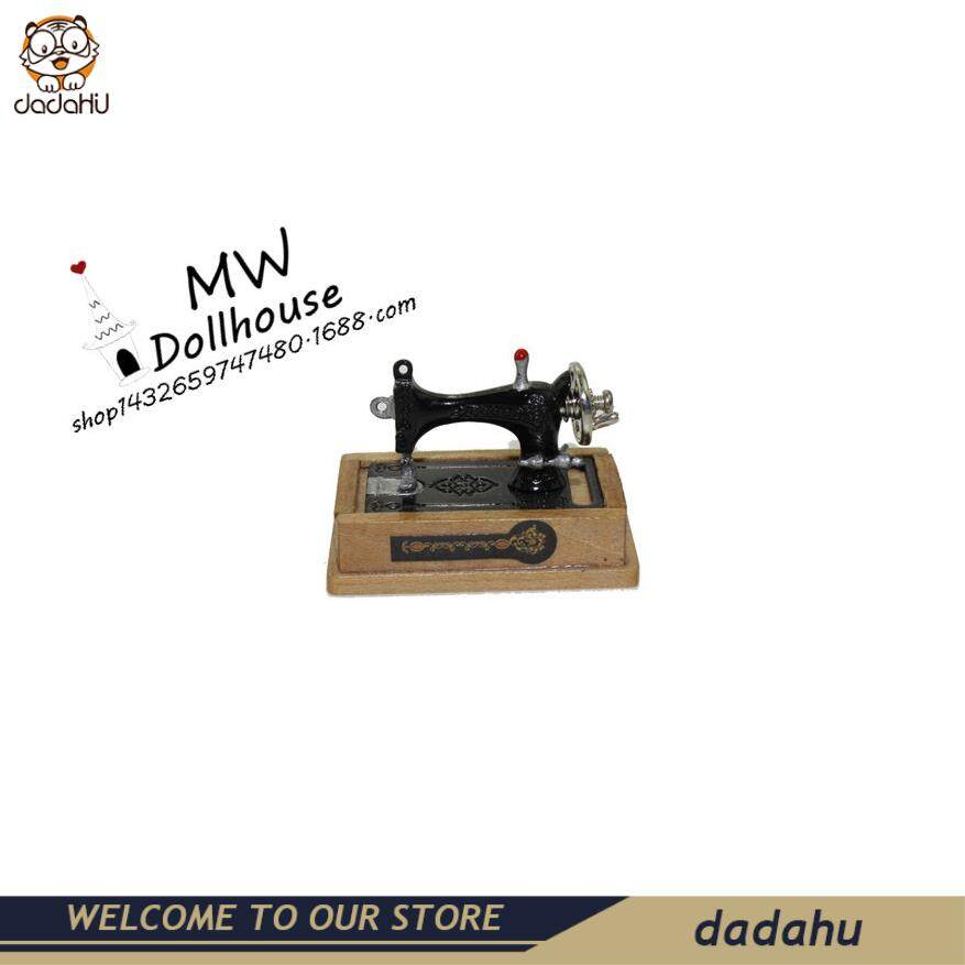 DADAHU 1/12 Dollhouse Miniature อุปกรณ์เสริมจักรเย็บผ้าเล็กเครื่องหัวจำลองเฟอร์นิเจอร์ของเล่นของเล่นสำหรับตกแต่งบ้านตุ๊กตา