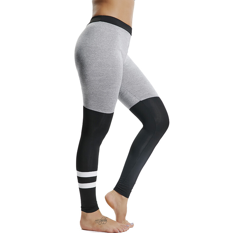 Yoga Elastic Splice Fitness Pants Training femme Mesh Running Women Sport Gym Leggings Leggings Waist Seamless High Training Equipment
