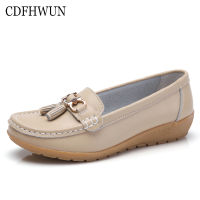 CDFHWUN Loafers for Women 14 Colors Large Size 35-44 Womens Shoes Flat Casual Shoes Peas Shoes Mom Shoes Single Shoes
