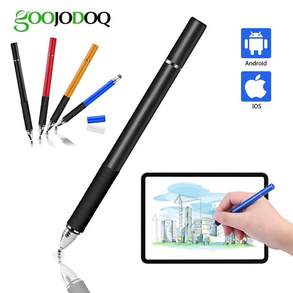 GOOJODOQ Phổ Stylus 2 Trong 1 Màn Hình Cảm Ứng Pen Cho Tất Cả iPad Bút Chì iPhone Huawei Stylus Xiaomi Điện Thoại Tablet Cho Apple Bút Chì