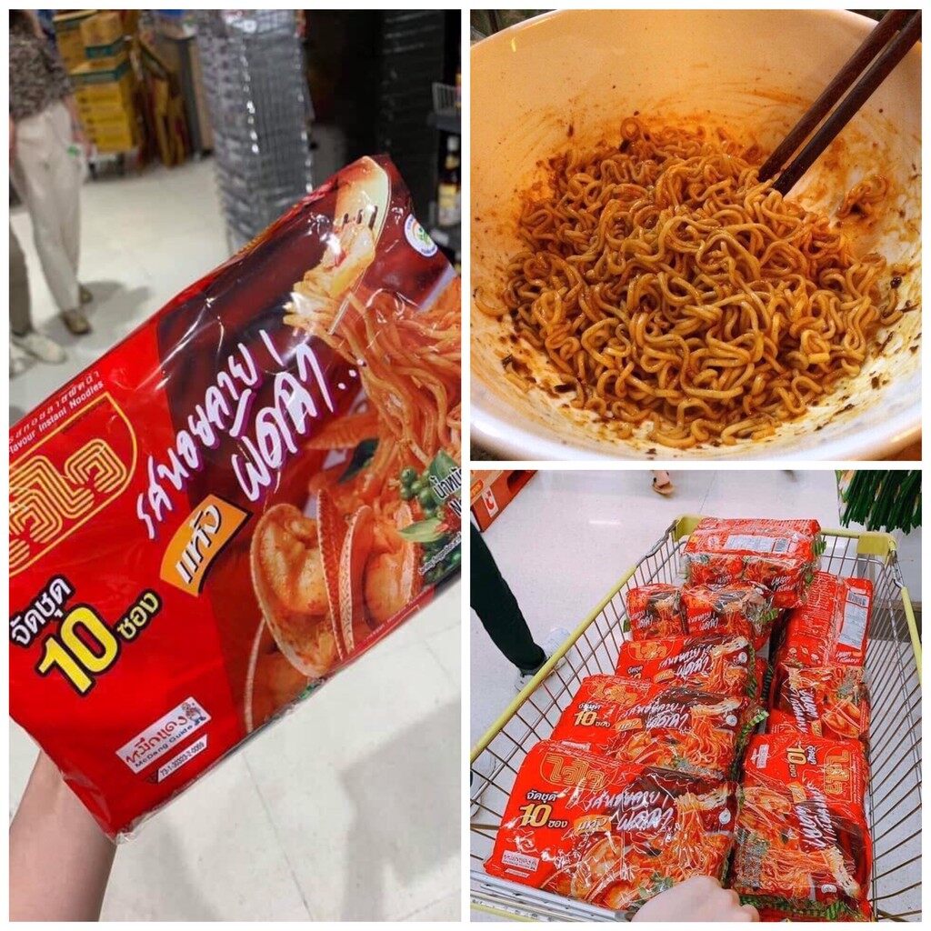 Mì trộn nghêu hải sản thái lan