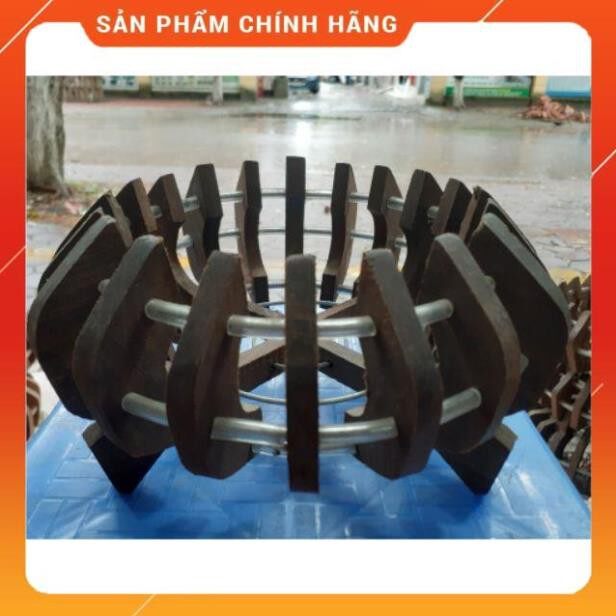 Mẫu chậu đĩa trồng lan gỗ căm xe đk 18cm.