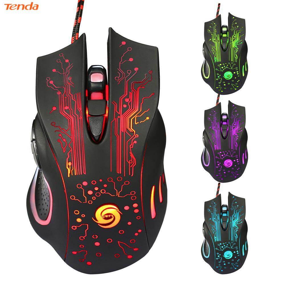 Chuột chơi game có dây usb 6d quang led 3200dpi pro gamer chuột cho pc