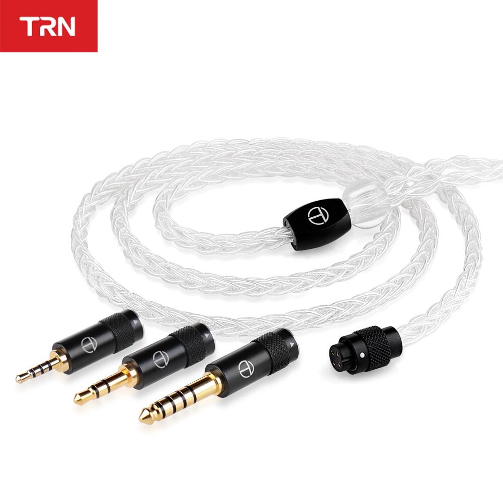 Trn T3 Pro 8 Core Bạc Cáp Nâng Cấp cáp tai nghe 3.5 2.5 4.4Mm Cx 2Pin Kết