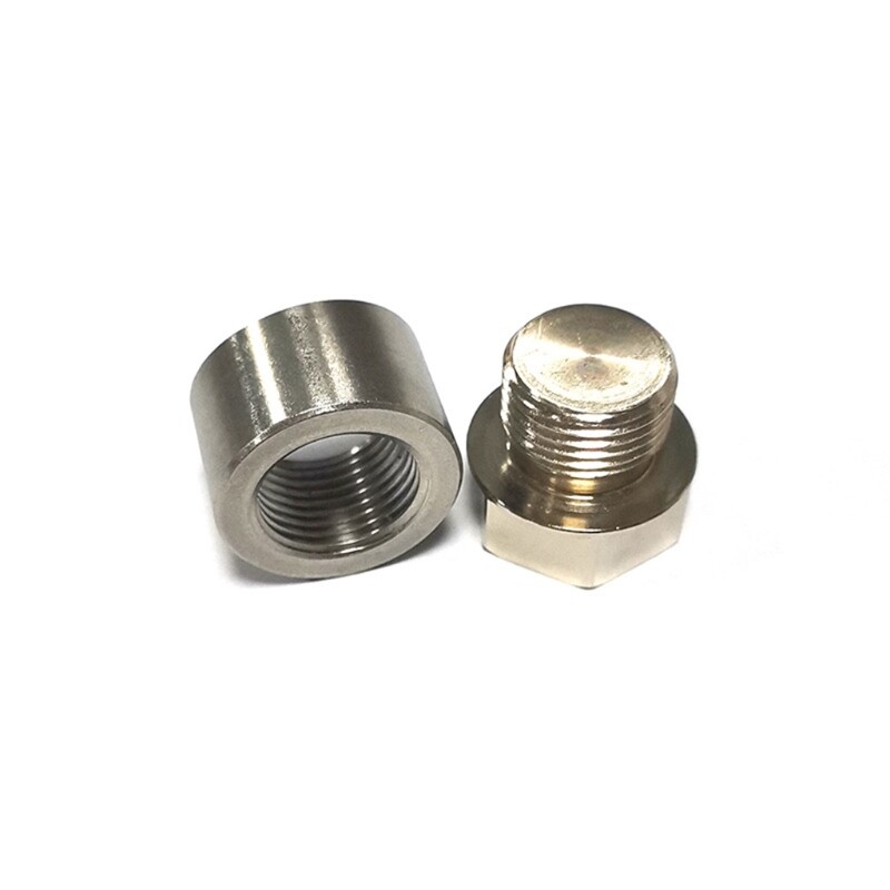 Nút Bung Cảm Biến O2 Nút Bung Dải Rộng Oxy M18x1.5 Bằng Thép Không Gỉ Đầu Lục Giác Cho Phụ Kiện Thông Dụng