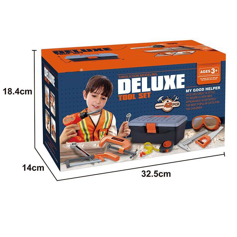 hộp công cụ dễ dàng để lưu trữ bé trai mô phỏng dụng cụ bảo trì đồ chơi 3