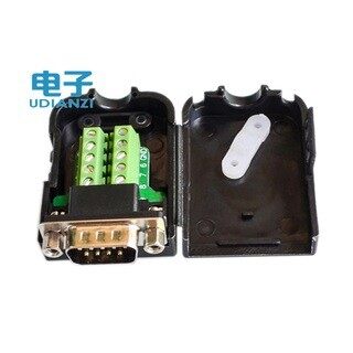 Jack db9 cổng com rs232 domino đực/cái - kèm nắp