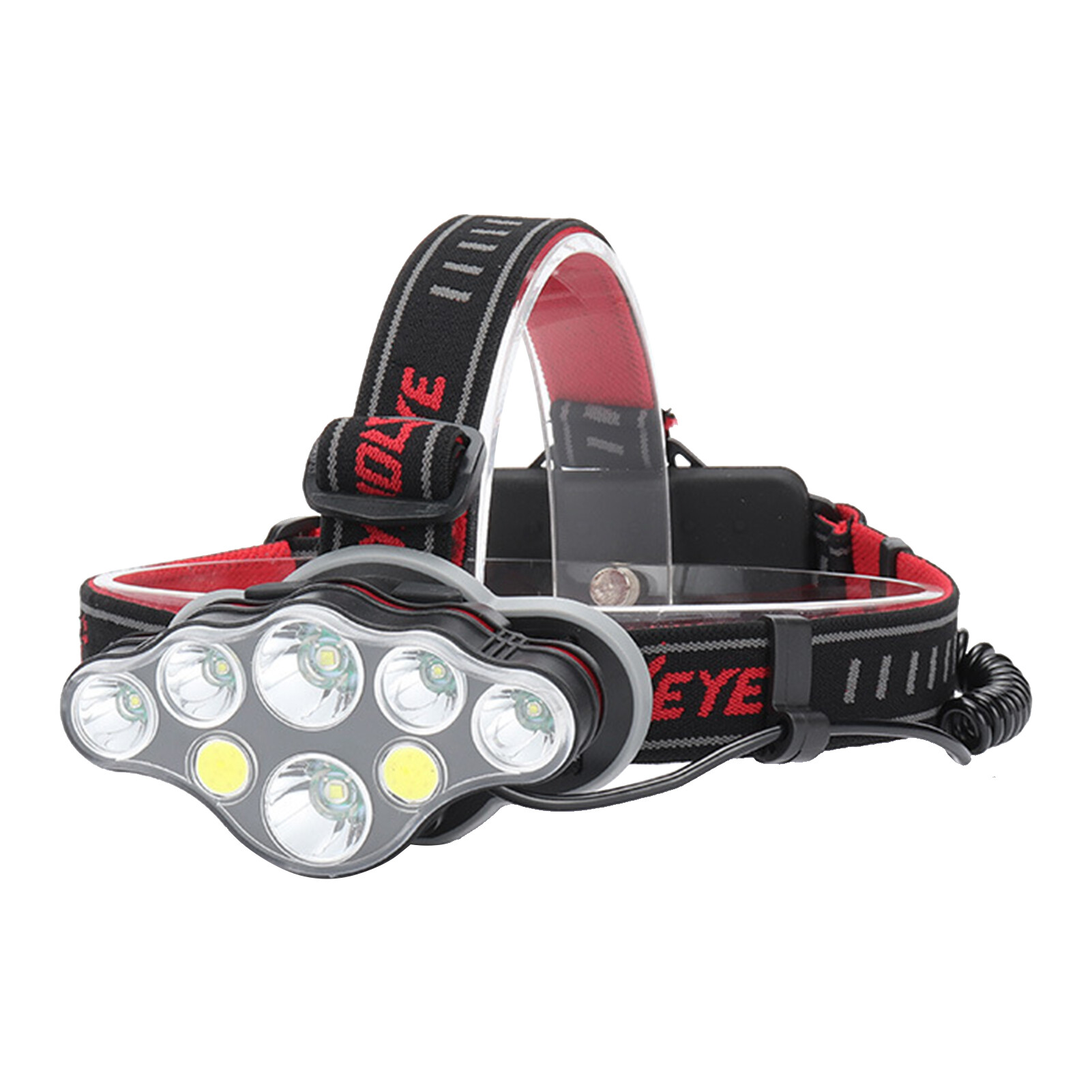Đèn câu cá lumen cao đa mục đích không thấm nước xách tay Đèn Đội Đầu LED COB cho câu cá