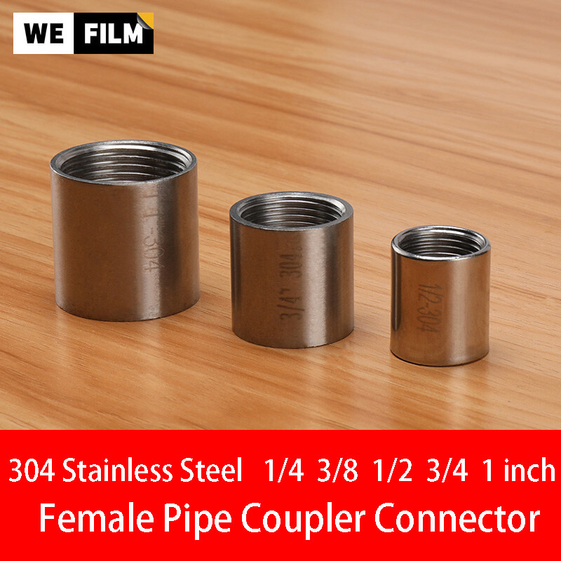 304 Khớp Nối Ống Đúc Bằng Thép Không Gỉ NPT1/2 3/4 1/4 3/8 1Inch Khớp Nối Ống Ren Côn Có Ren Cho Nữ