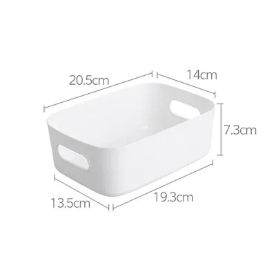 Desktop plastic box cosmetic storage box, kitchen storage box snack storage basket storage box (1)