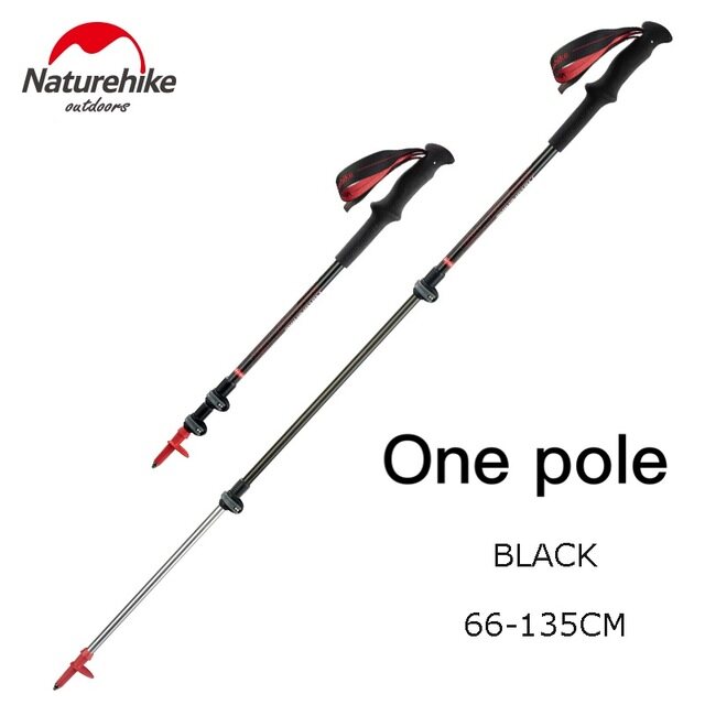 Naturehike Gậy Leo Núi Carbon Siêu Nhẹ Gậy Sợi Carbon Co Rút Được Ngoài Trời Đi Bộ Đường Dài Leo Núi Thiết Bị NH17D006-D