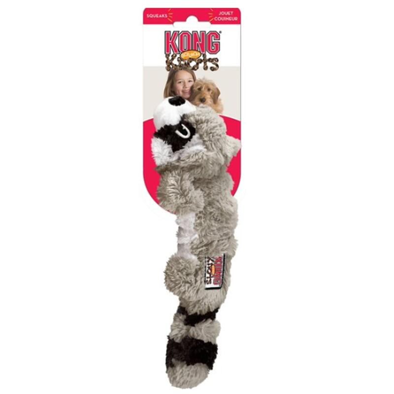 KONG Scrh Knots Raccoon Dog Toy