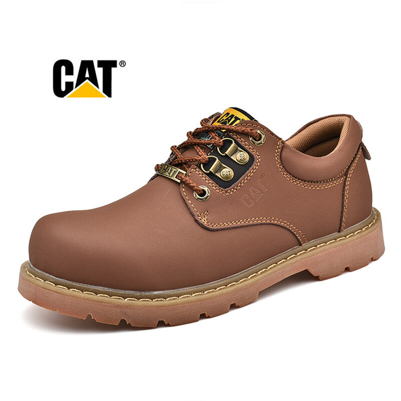 Caterpillar giày nam cổ điển giày công sở mũi mềm màu trơn trang trọng thường ngày giày công sở da mô hình cặp đôi