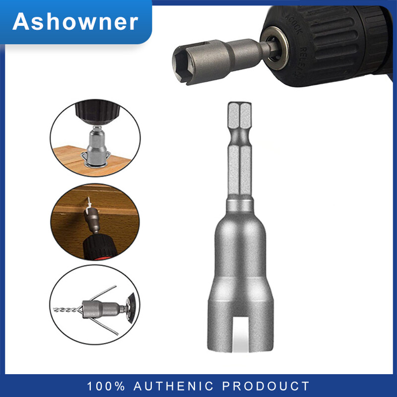 Đai ốc chuyển đổi ổ cắm chuôi lục giác 1/4 inch 6.35mm cho dụng cụ điện cờ lê ổ cắm bu lông bướm có rãnh ống bọc tuốc nơ vít điện