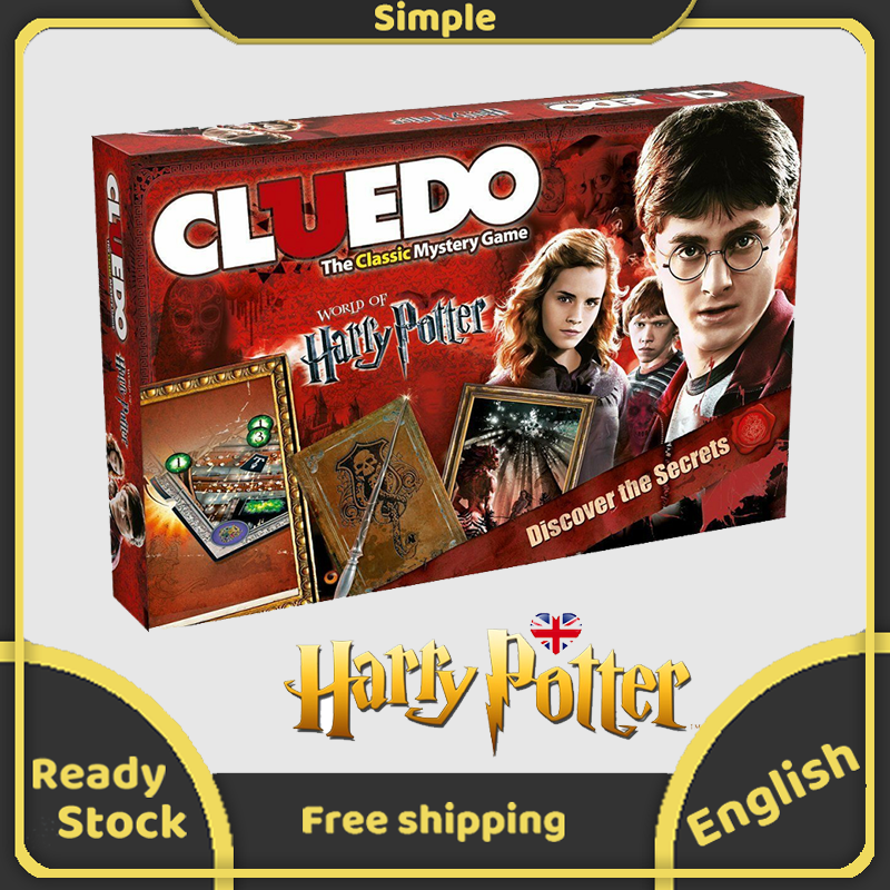 Cluedo: World Of Harry  Potter Bảng Trò Chơi Bí Ẩn Cổ Điển Trò Chơi Bạn Bè Tiệc Tùng Gia Đình