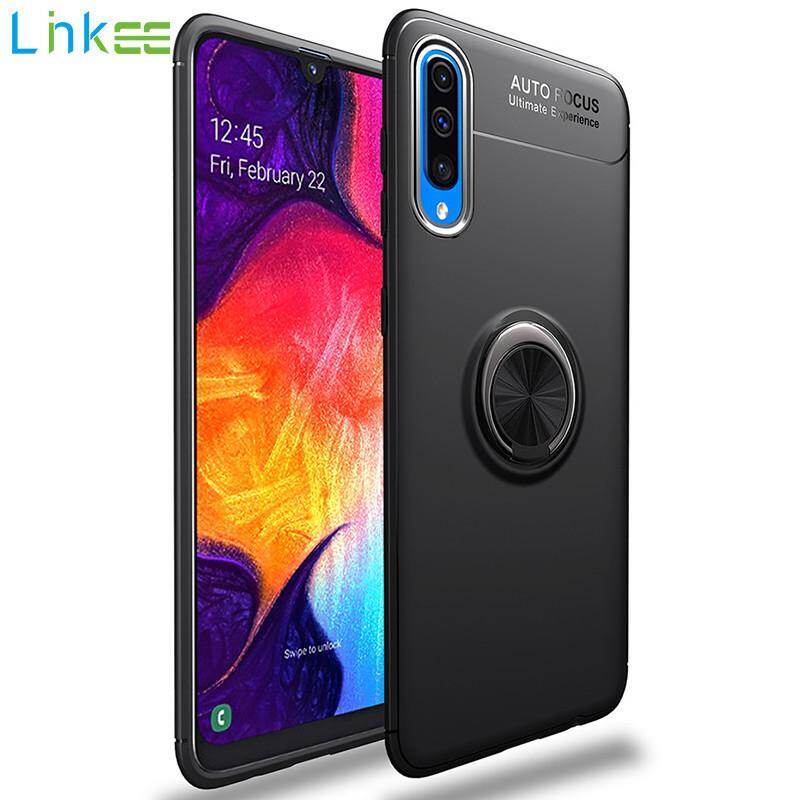 Dành Cho Samsung Galaxy Ốp Điện Thoại A70 Vỏ Nhẫn Từ Tính Kim Loại Nhiều Màu Sang Trọng Ốp Silicon Mềm