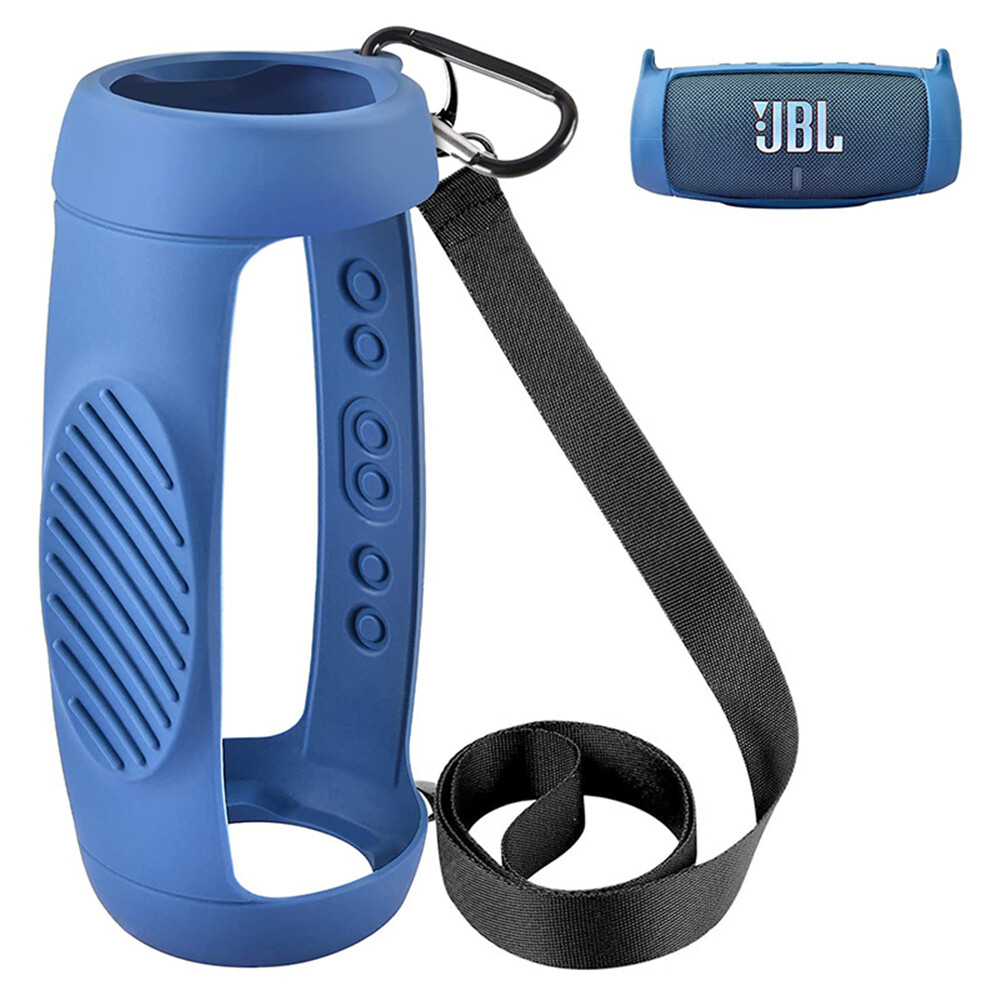 Vỏ Ốp Silicon Cho Loa Bluetooth JBL Charge 5 Bảo Vệ Khi Mang Đi Du Lịch Kèm Dây Đeo Vai Và Móc Đa Nă