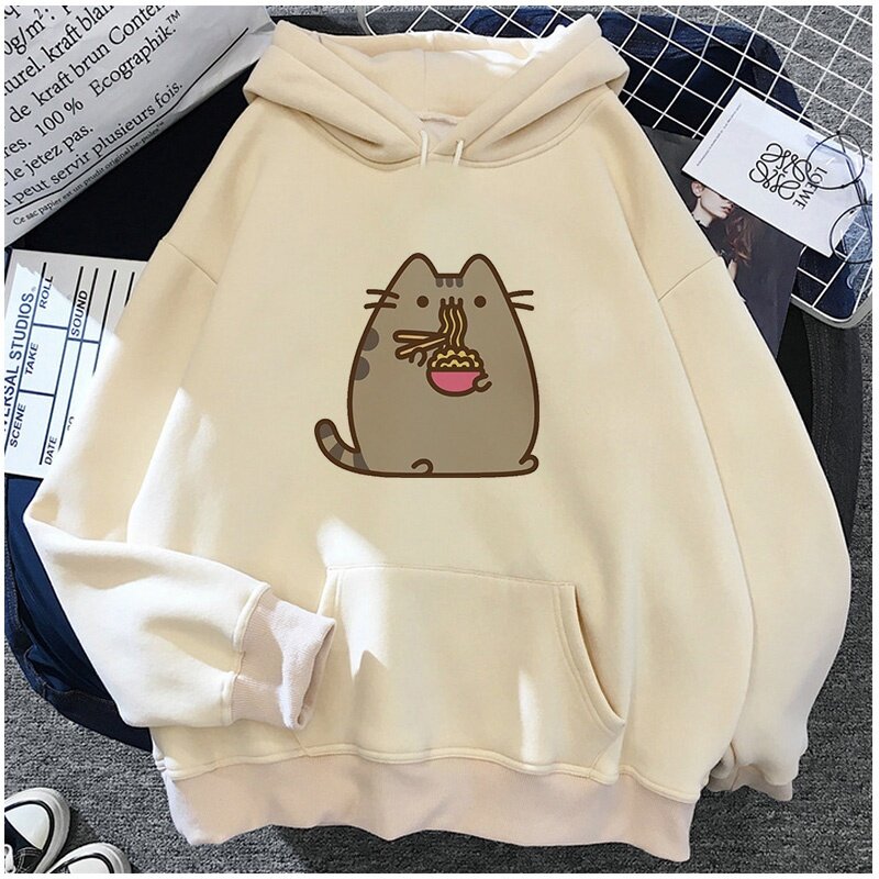 pusheen zip up hoodie