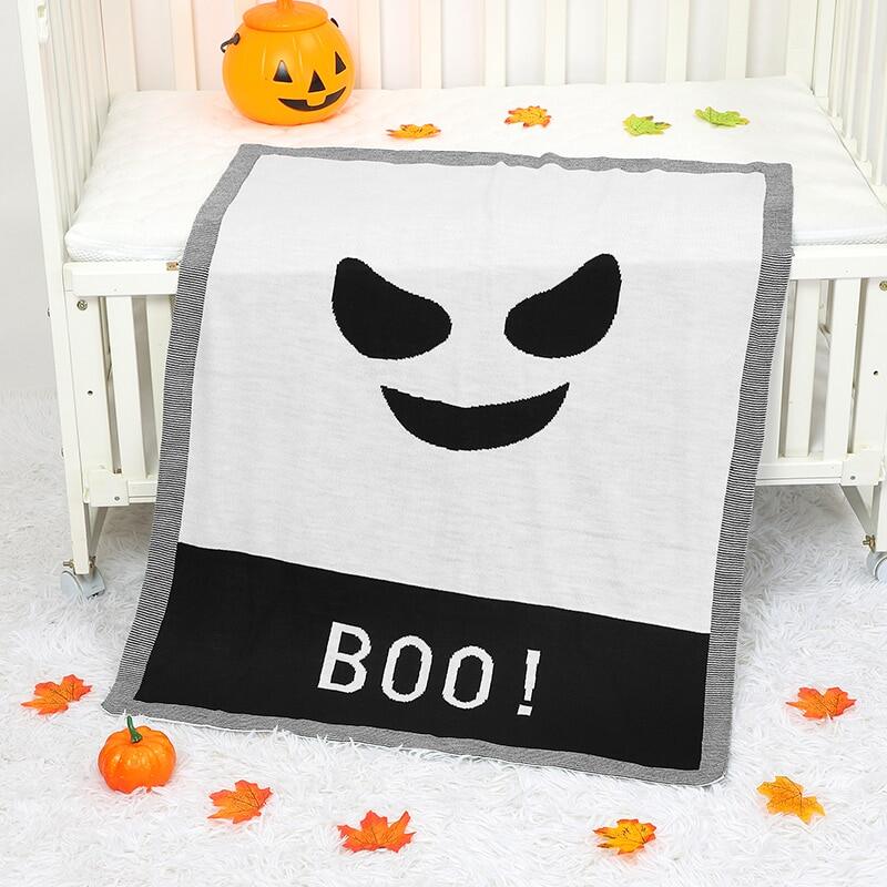 Halloween chăn trẻ em dệt kim bé gái sơ sinh bộ đồ giường cho bé trai nôi