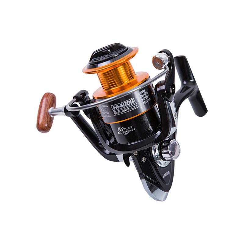 【ใหม่ ARRIVAL】Spinning Reel พับรอกตกปลาในทะเล 14BB เกียร์อัตราส่วน 5.2/4.7: 1 ซ้ายและขวา Swap ราคา 323 บาท*ส่งฟรี