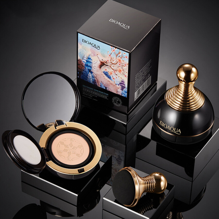 Cushion CC Cream Mushroom Head Foundation Make-Up Natural Concealer Moisturizing, Lasting, Comfortable And Bright Foundation