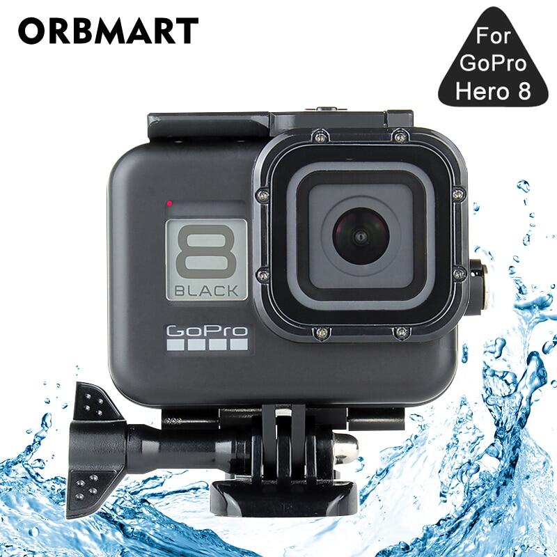 Hero8 Đen 60M Vỏ Chống Thấm Nước Cho GoPro Hero 8 Đen Lặn Bảo Vệ Lặn Dưới Nước Cho Phụ Kiện Go Pro 8