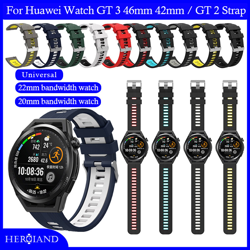 Huawei Watch GT 3 46mm 42mm/GT 2 Strap Silicone Strap for Garmin Venu 2 Plus Smart Wristband Bracelet 20mm 22mm Strap