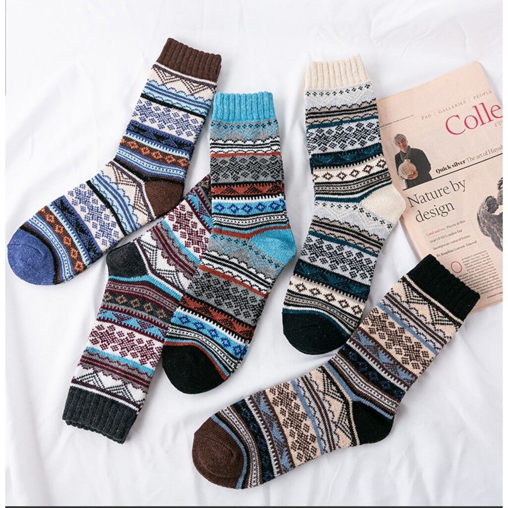 Tất set 5 đôi 85k thổ cẩm m19