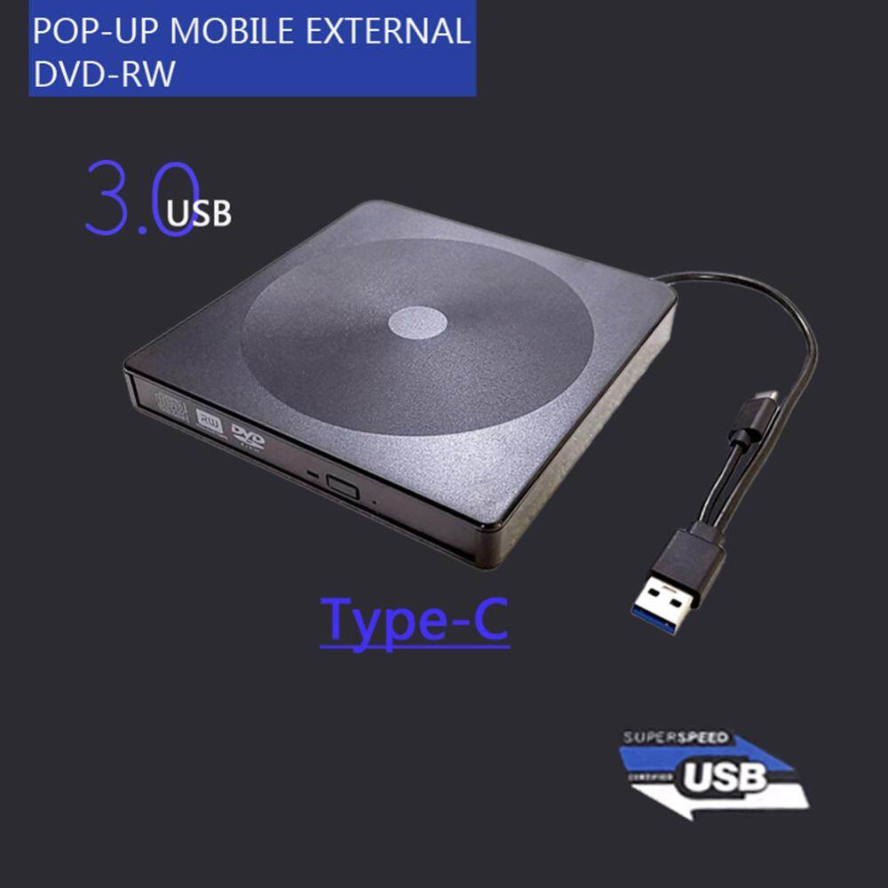 Ổ đĩa quang gắn ngoài siêu mỏng usb 3.0 usb type c cd dvd rom ghi uk