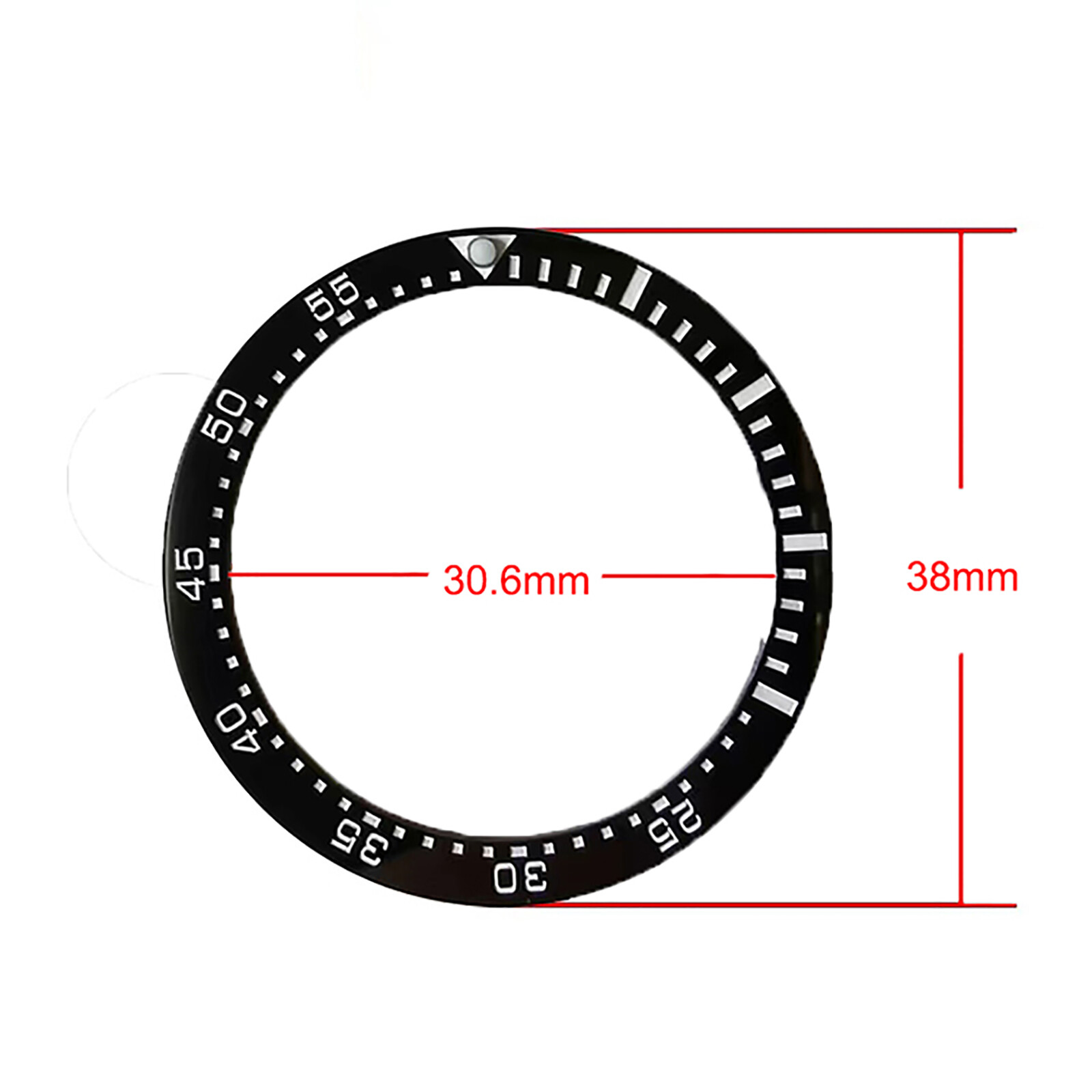 Phụ kiện đồng hồ thay thế viền cân bằng gốm cho skx007