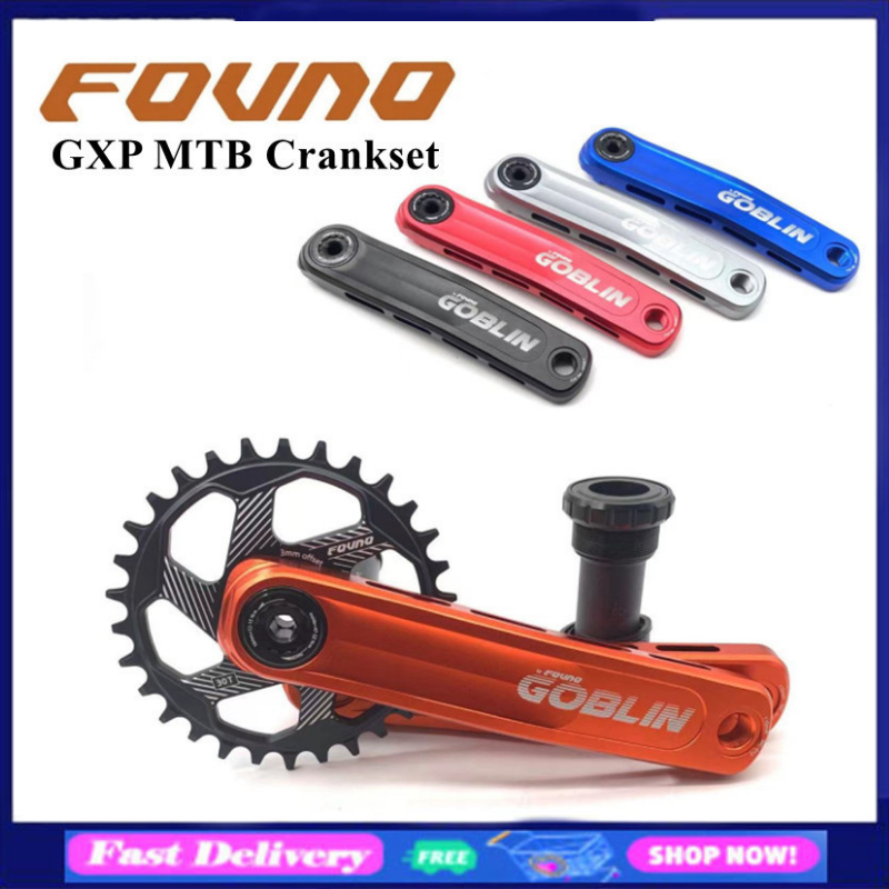FOVNO GXP Crankset Tay Quay Xe Đạp Leo Núi 170Mm GXP Sang 104BCD Giá Đỡ Đáy Vương Miện Bộ Giò Đĩa Xe Đạp Leo Núi Cho Shimano