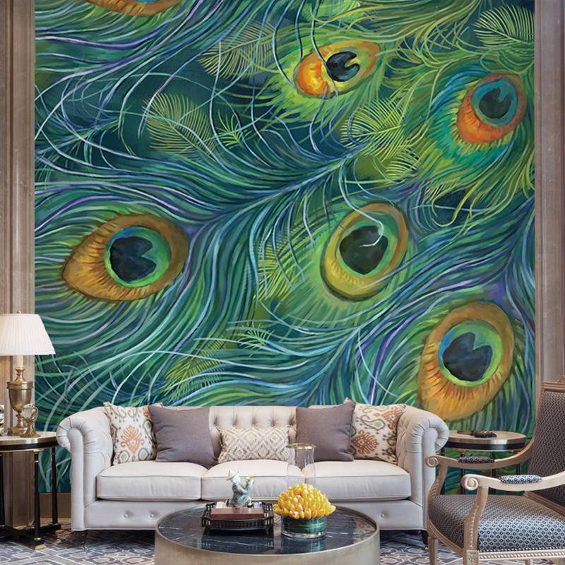 XLMING Japanese Geisha Tattoo 3D Wallpaper Mural - 350cm X 256cm, Silk Non-Woven, Customizable Size For Living Room Or Bedroom