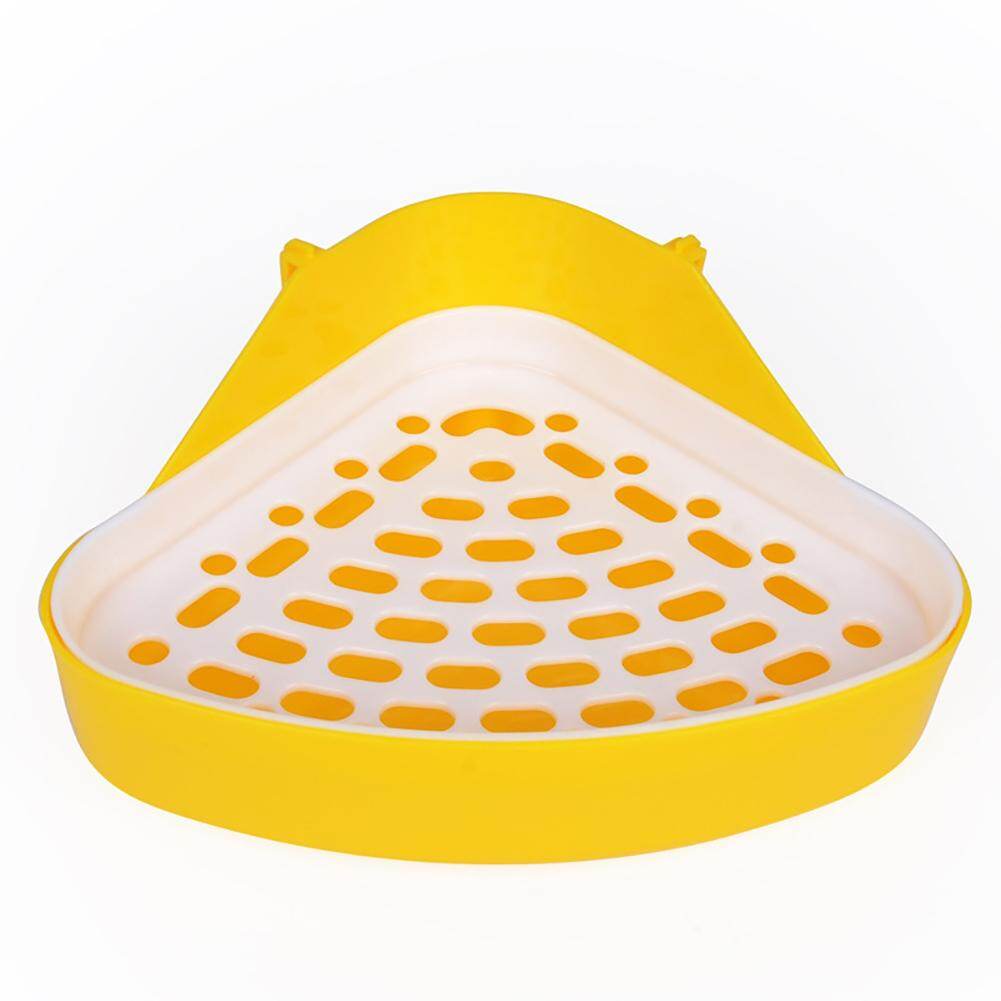 Khay đi vệ sinh tiện lợi cho thú cưng nhỏ thỏ hamster mèo, chất liệu nhựa bền bỉ Huanhuang - INTL