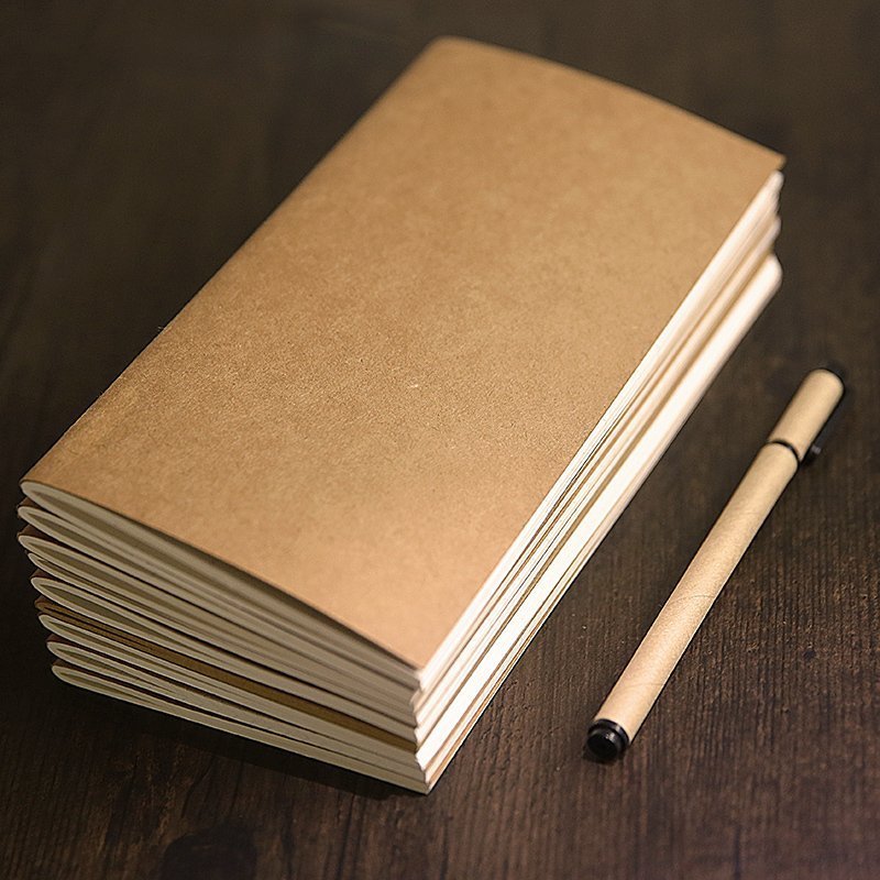 DUKEEN 32 Sheets Multi-Size Creative Kraft Paper Traveler Notebook Refill Diary Weekly Monthly Planner Passports Inside Page Planner Agenda Stationery