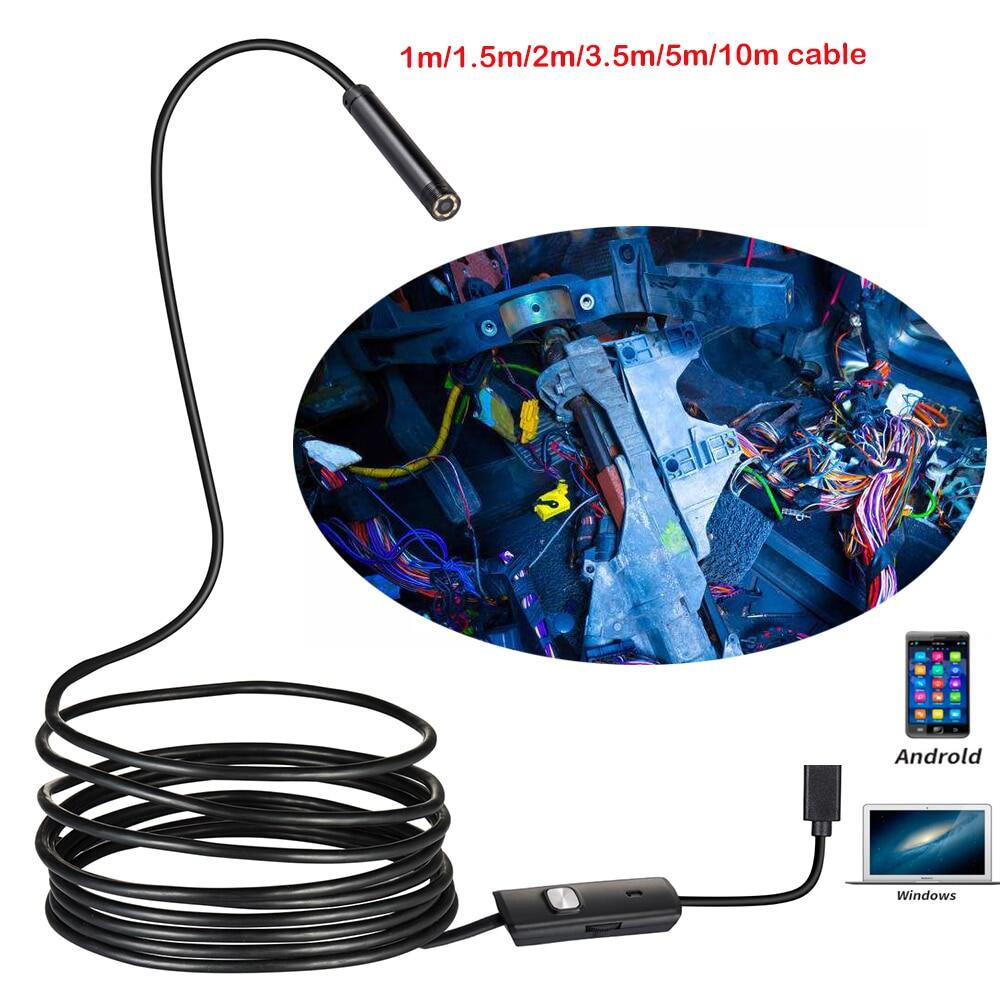 8mm Lens Endoscope Camera with 5M Semi Rigid Cable