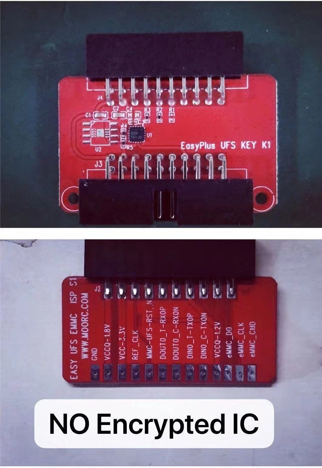 MOORC Z3X EASY JTAG UFS KEY K1 + EMMC ISP 2 Trong 1 (Không Có IC Được Mã Hóa)