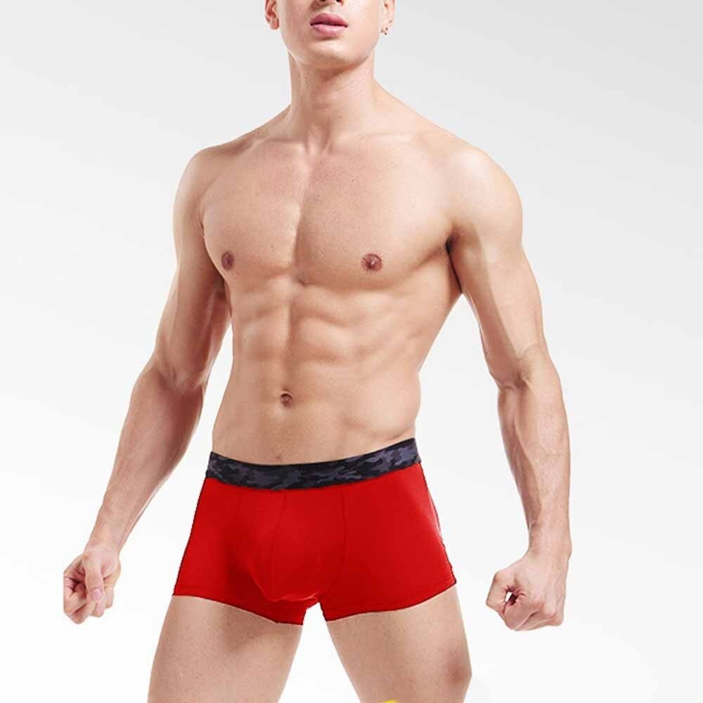 Quần Lót Nam Không Đường May Vải Viscose Quần Lót Boxer Trong Suốt Thoáng Khí Gợi Cảm Quần Lót