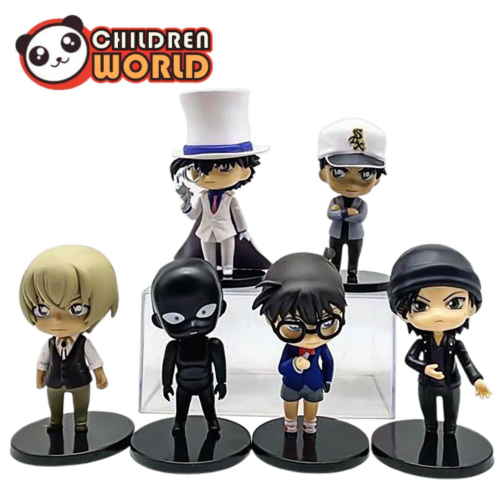 Thám Tử Conan Trường Hợp Đóng Cửa 6 Cái/bộ Hình Sống Động Như Thật Cao Mô Hình Mô Phỏng Con Búp Bê Hoạt Hình Trẻ Em Bé Trai Đồ Chơi Quà Tặng