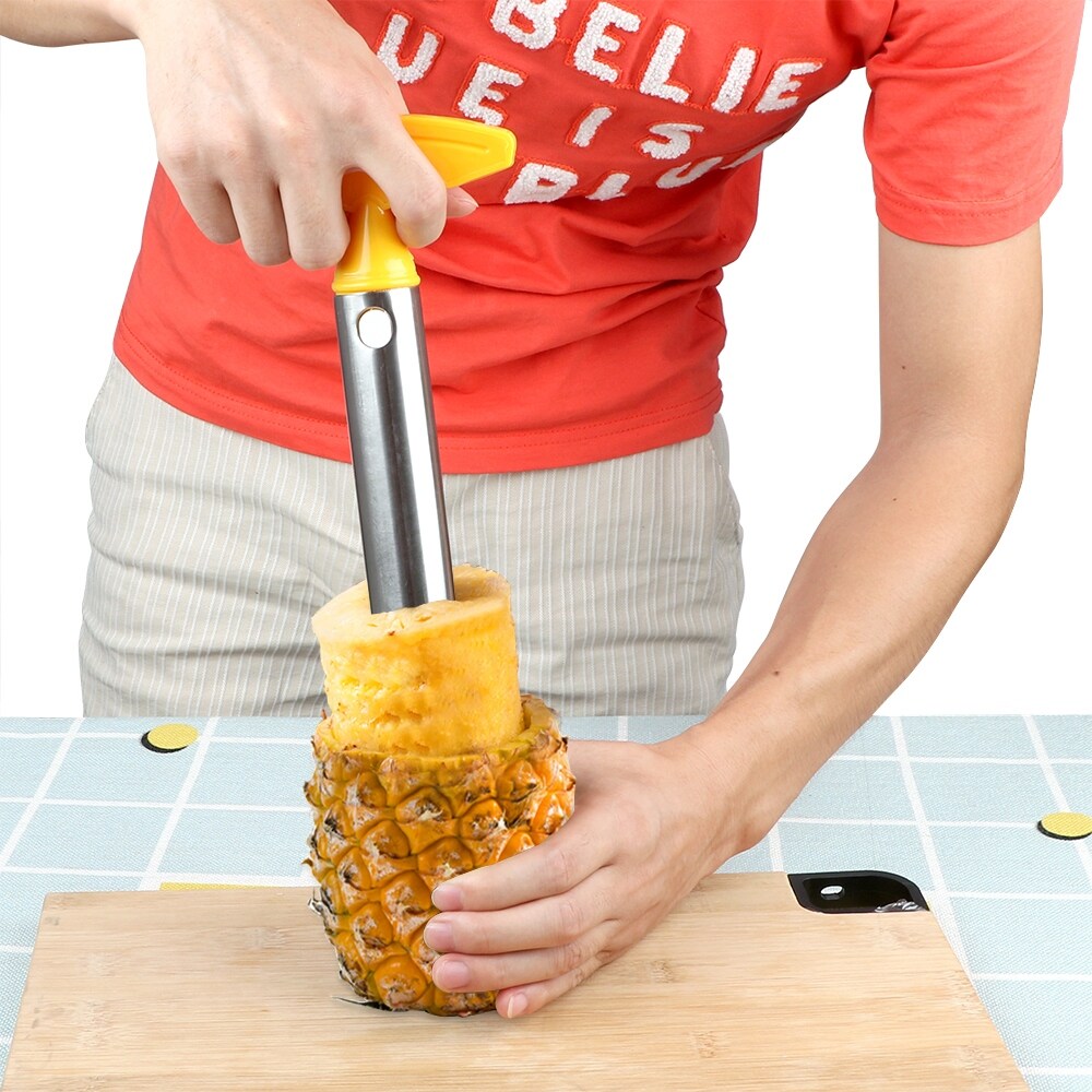 [SUSU Living Home] Fruit Vegetable Knife Gadget Kitchen Accessories Pineapple Peeler Spiralizer Cutter Stainless Steel Core Peel Slicer