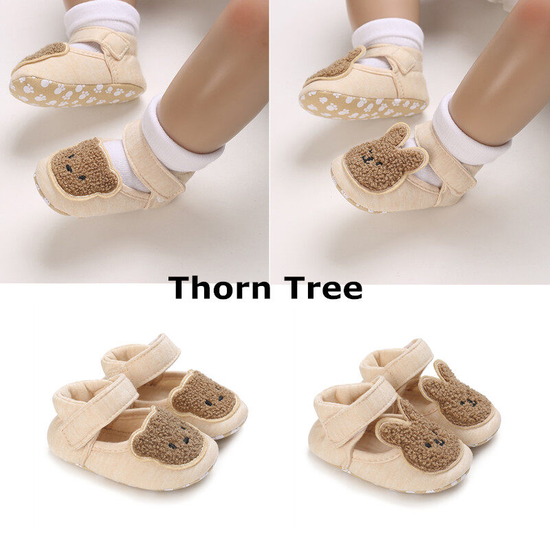 Thorn Tree Baby Girls Boys Shoes Cartoon Bear Rabbit Shape Non