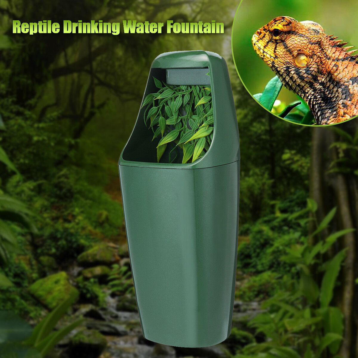 Generic 110V Reptile Drinking Water Fountain Chameleon Lizard Dispenser